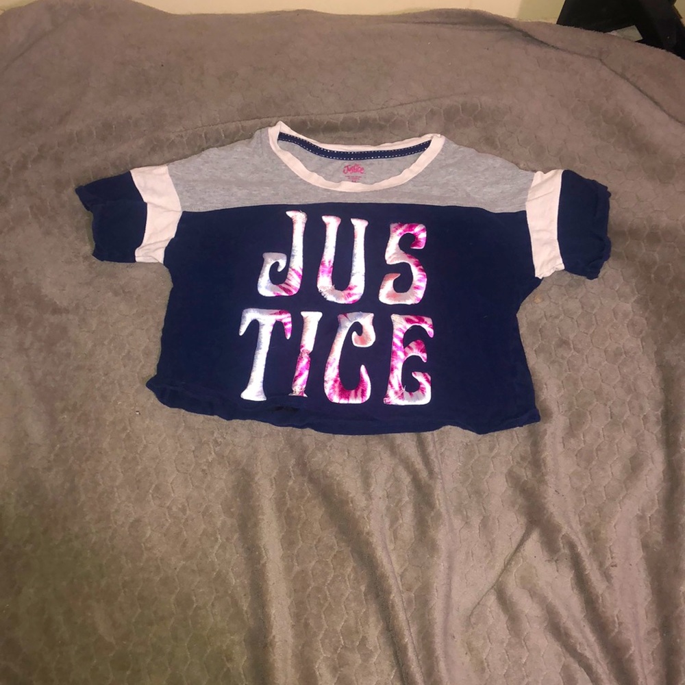 Kids justice cropped tee